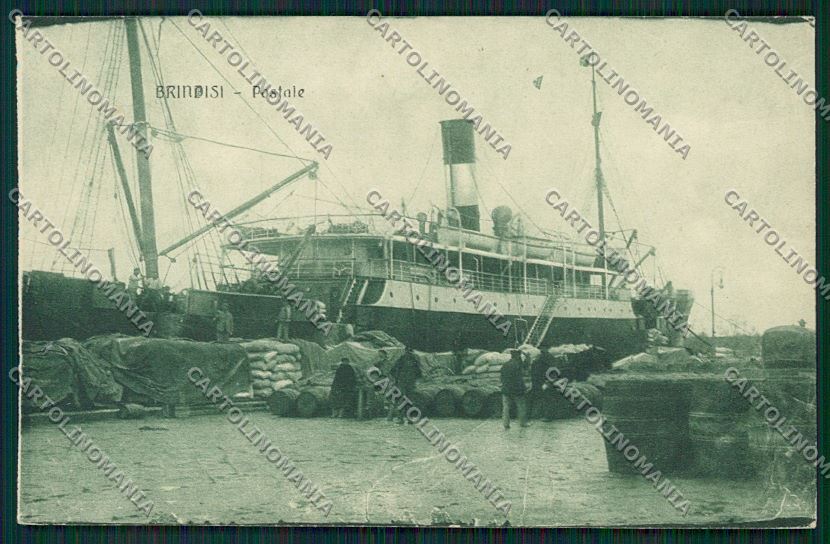 Brindisi Città Nave Postale cartolina QQ4655 – fronte