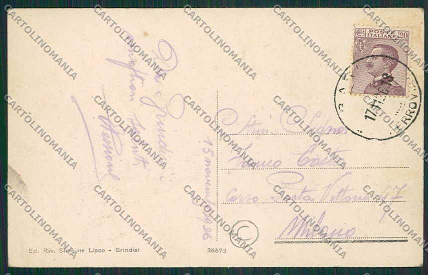 Brindisi Città cartolina QQ4658 – retro