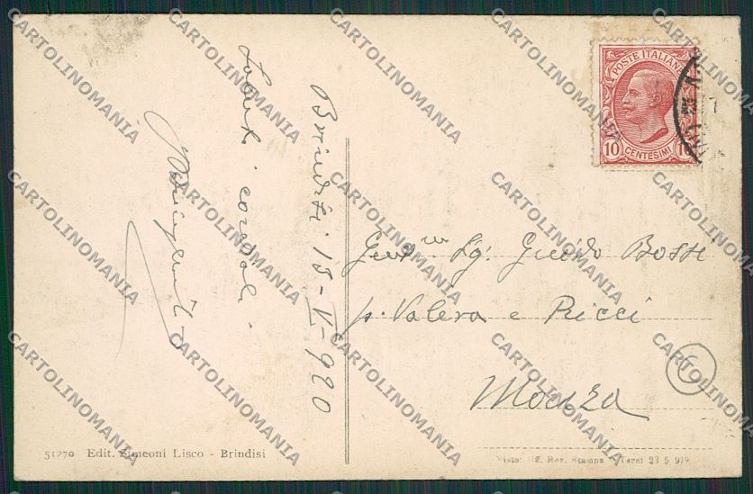 Brindisi Città cartolina QQ4672 – retro