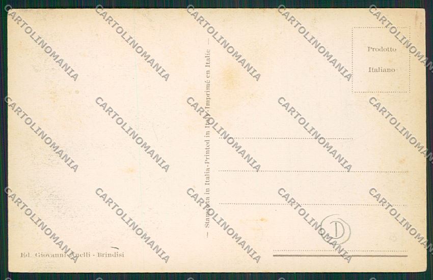 Brindisi Città Saluti da cartolina QQ4683 – retro