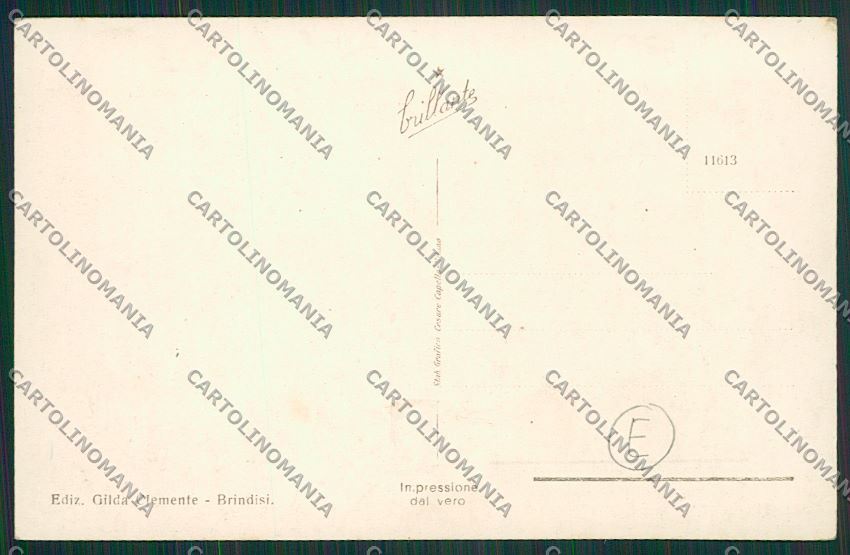 Brindisi Città Foto cartolina QQ4706 – retro