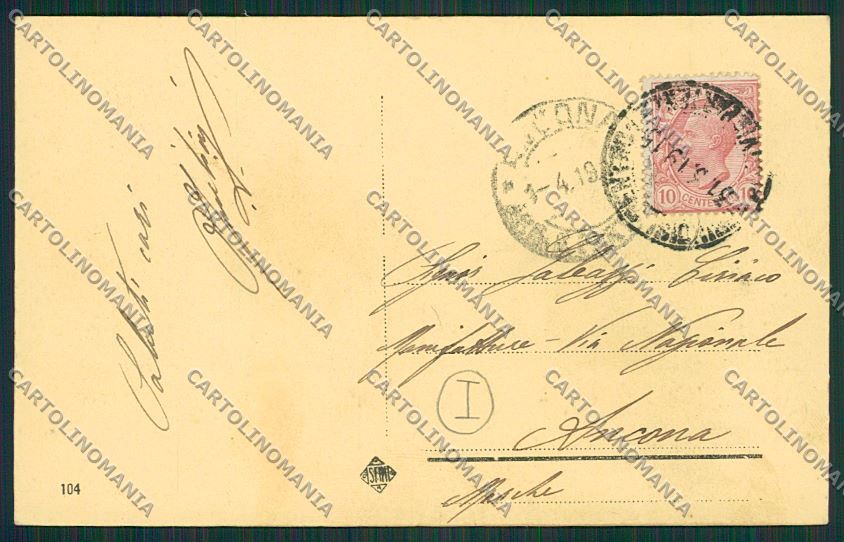 Brindisi Città Porta Mesagne Trebbiatrice cartolina QQ4722 – retro