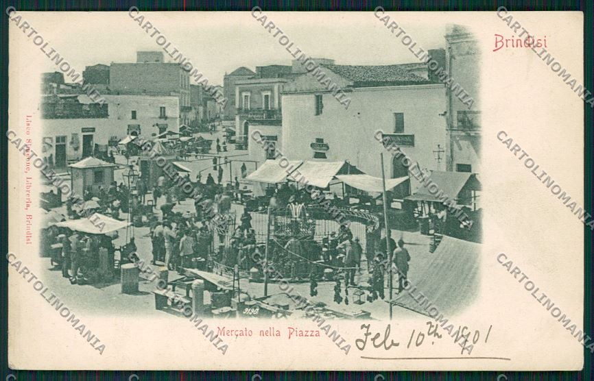 Brindisi Città Mercato cartolina QQ4727 – fronte