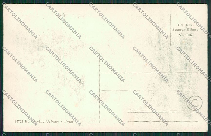 Foggia Città cartolina QQ4736 – retro
