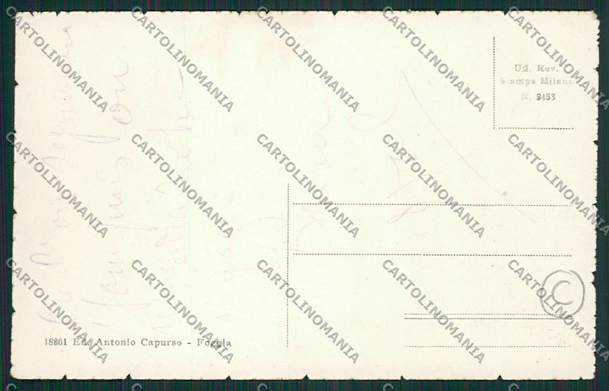 Foggia Città cartolina QQ4739 – retro