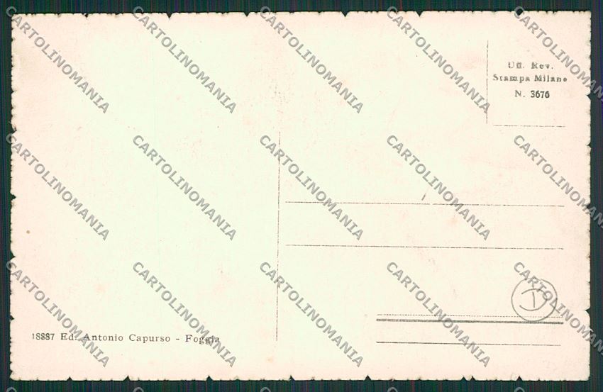 Foggia Città cartolina QQ4750 – retro