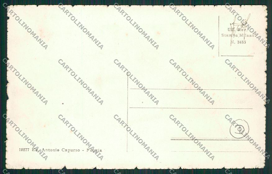 Foggia Città cartolina QQ4751 – retro