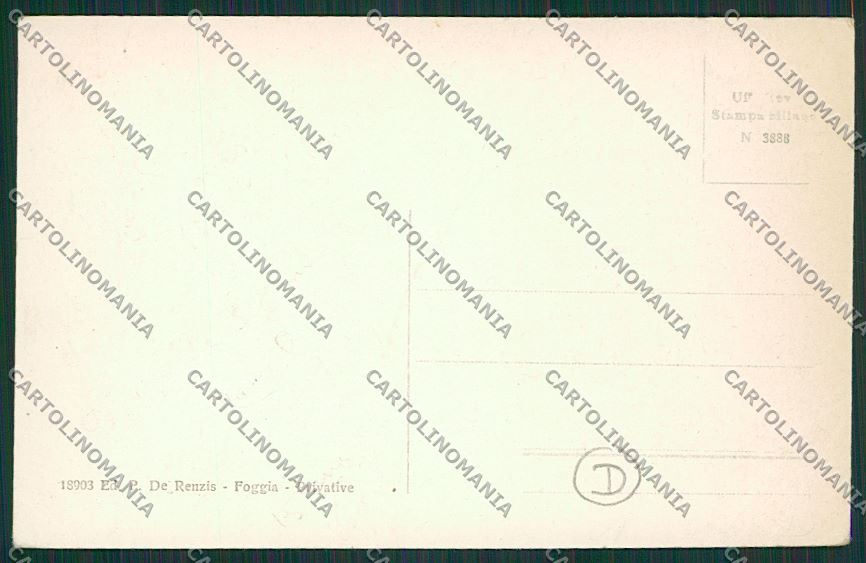 Foggia Città Saluti da cartolina QQ4752 – retro
