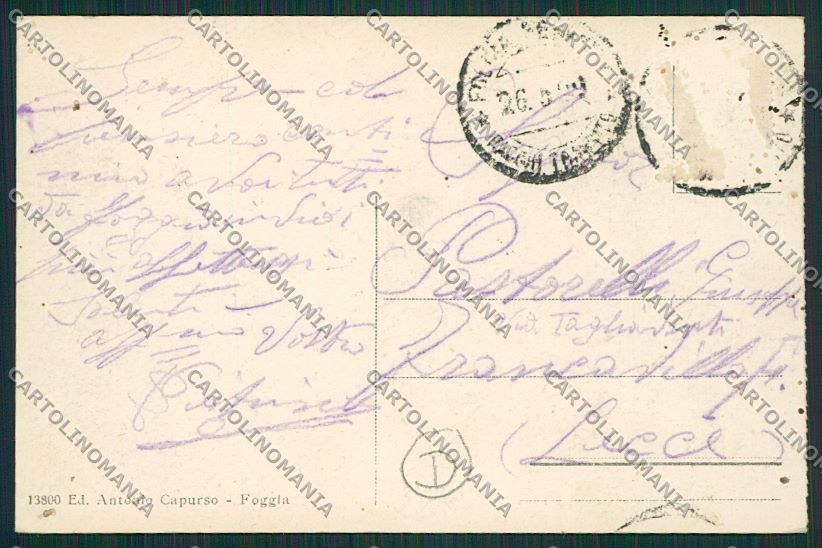 Foggia Città cartolina QQ4757 – retro