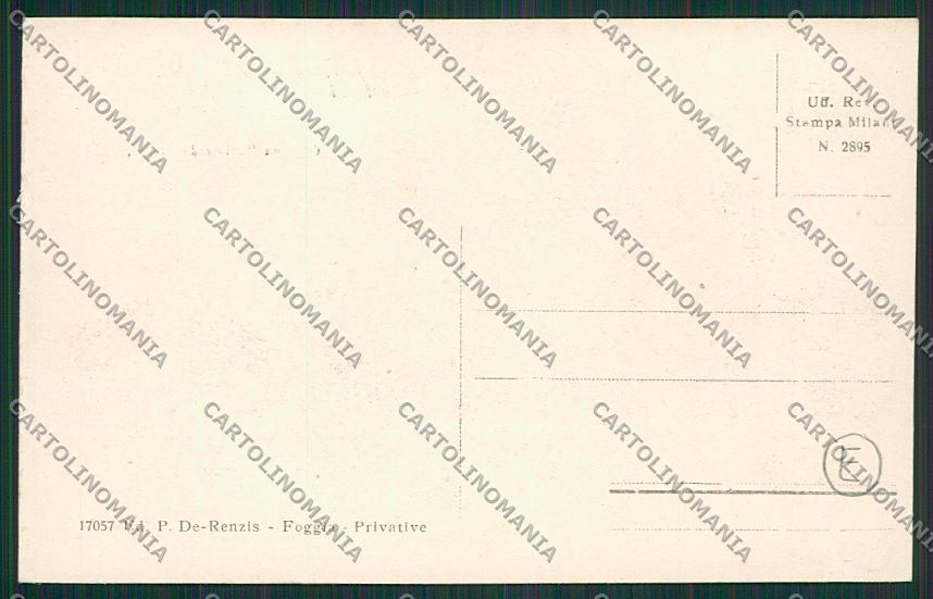 Foggia Città Saluti da Militari cartolina QQ4786 – retro