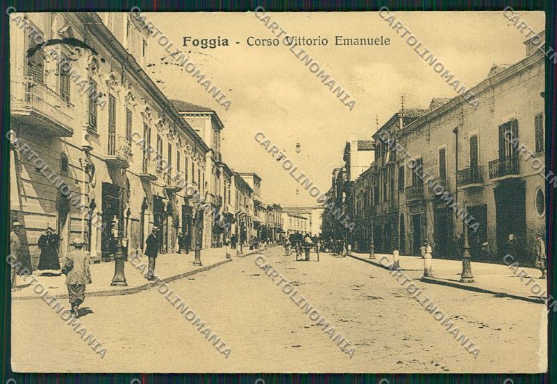 Foggia Città ABRASA RIFILATA cartolina QQ4793 – fronte