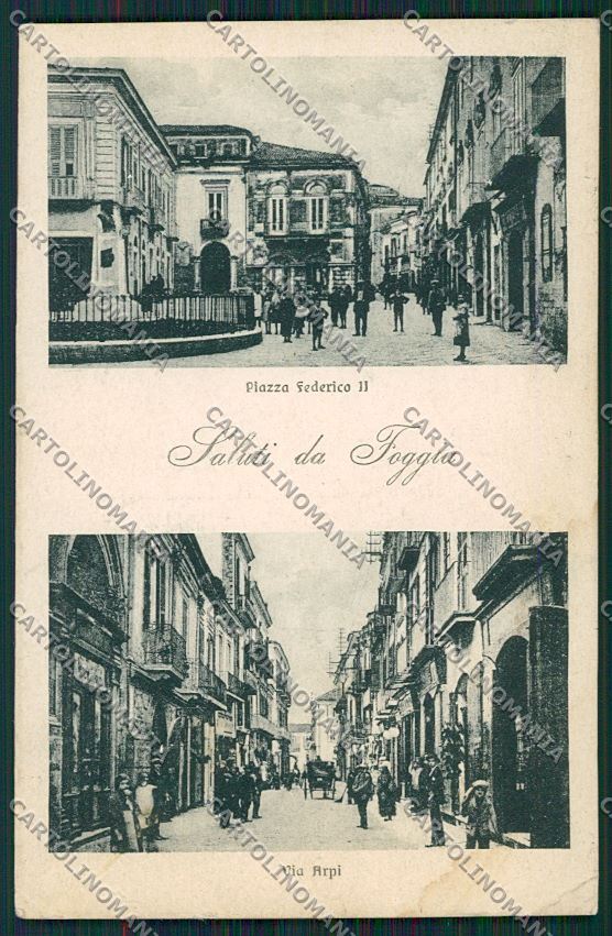 Foggia Città Saluti da cartolina QQ4800 – fronte