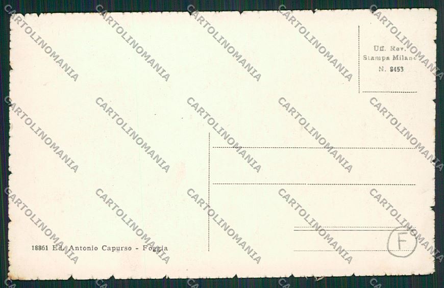 Foggia Città cartolina QQ4806 – retro