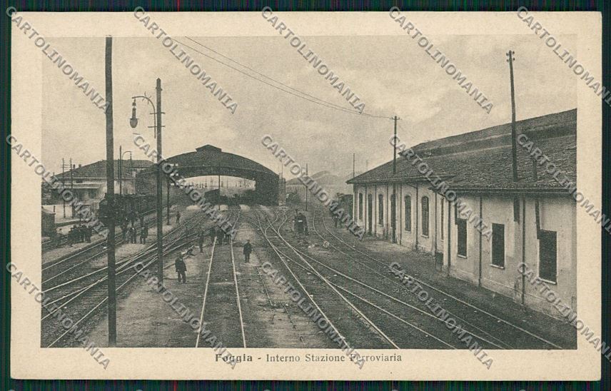 Foggia Città Stazione Treno cartolina QQ4808 – fronte
