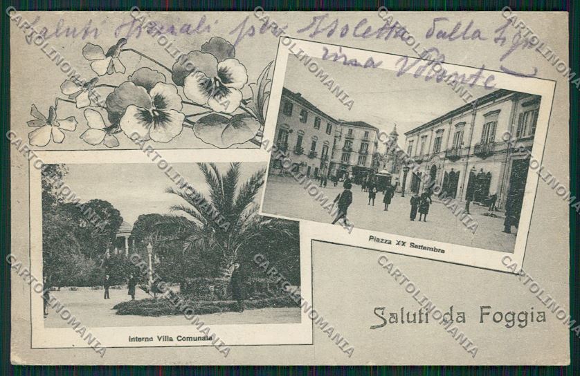 Foggia Città Saluti da cartolina QQ4817 – fronte