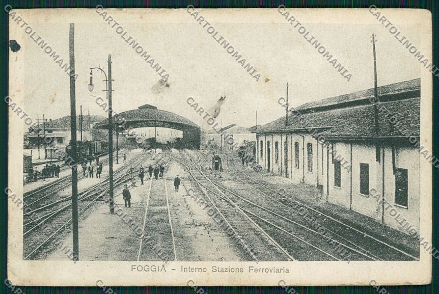 Foggia Città Stazione Treno cartolina QQ4818 – fronte