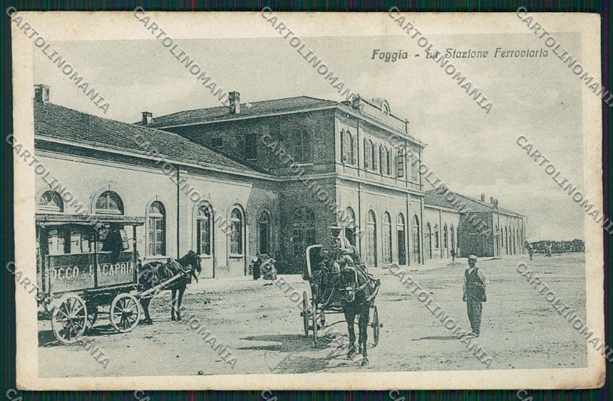 Foggia Città Stazione PIEGHE cartolina QQ4827 – fronte