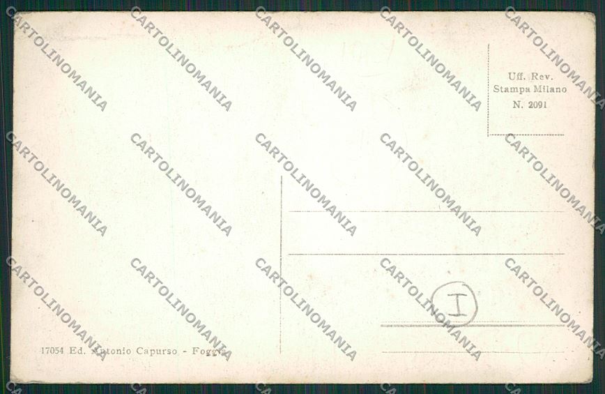 Foggia Città Stazione cartolina QQ4833 – retro