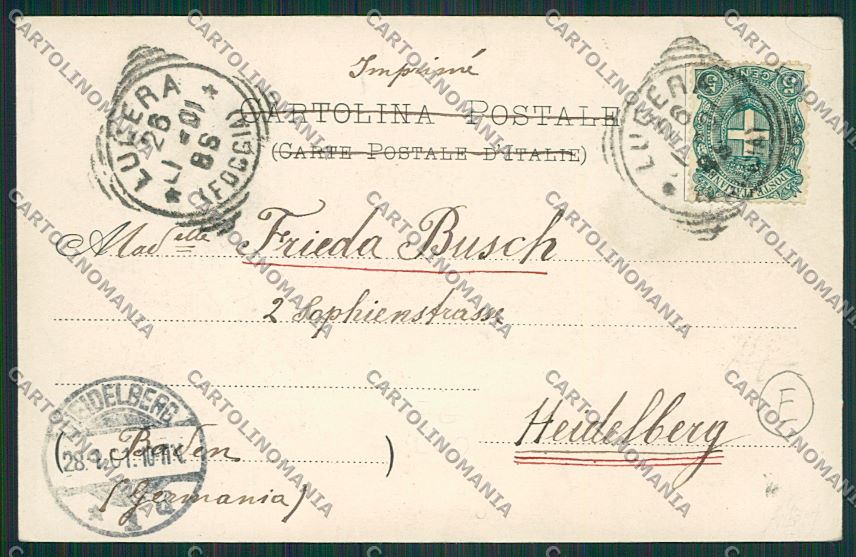 Foggia Lucera cartolina QQ4870 – retro