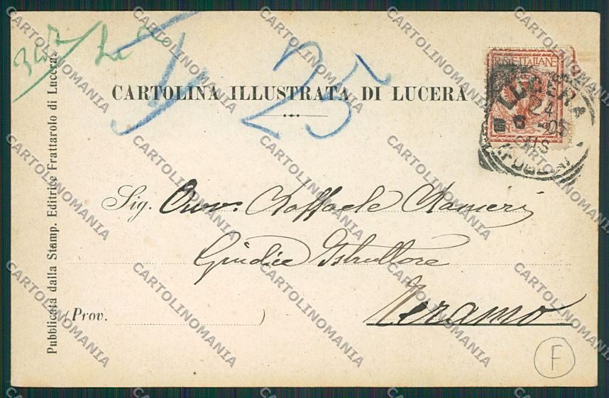 Foggia Lucera cartolina QQ4871 – retro