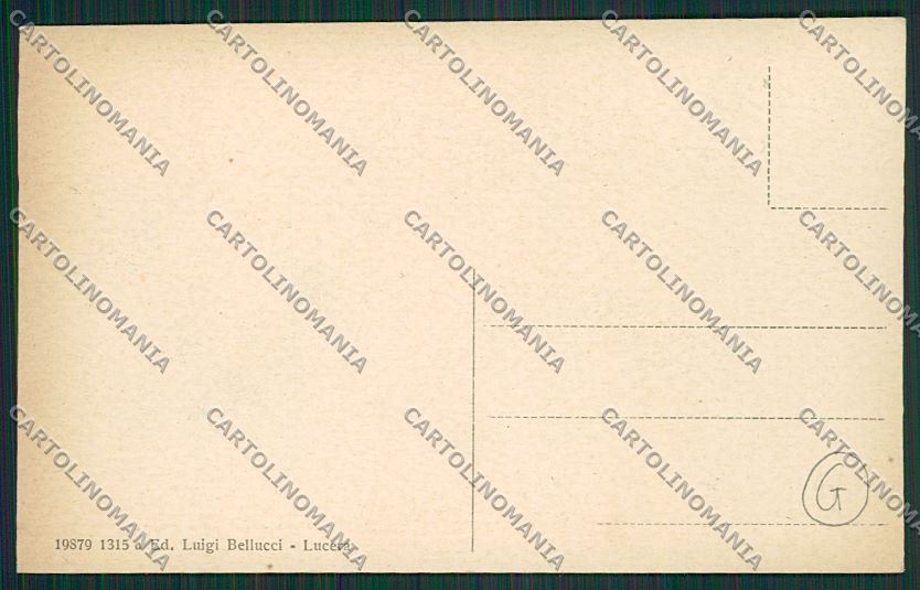 Foggia Lucera cartolina QQ4874 – retro