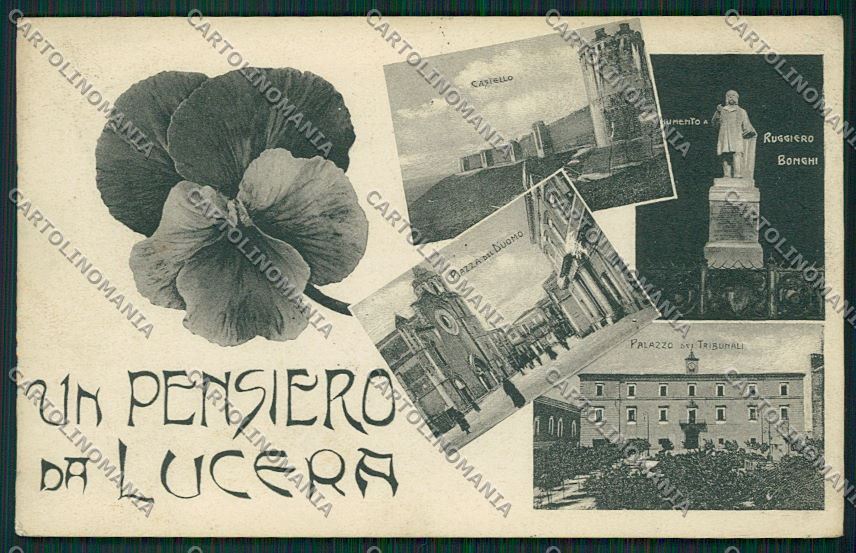 Foggia Lucera Un Pensiero da cartolina QQ4875 – fronte