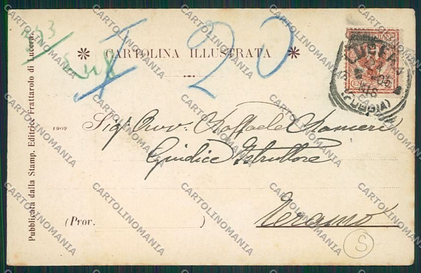 Foggia Lucera Archeologia cartolina QQ4878 – retro