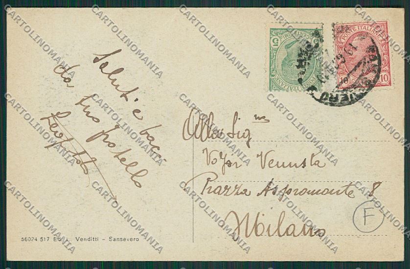 Foggia San Severo cartolina QQ4890 – retro