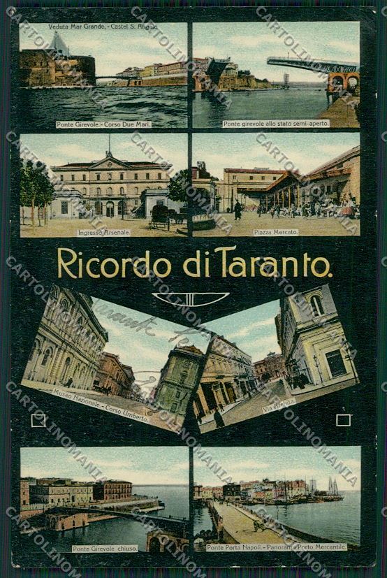 Taranto Città Ricordo di cartolina QQ4964 – fronte
