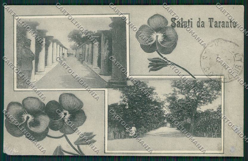 Taranto Città Saluti da ABRASA cartolina QQ4967 – fronte