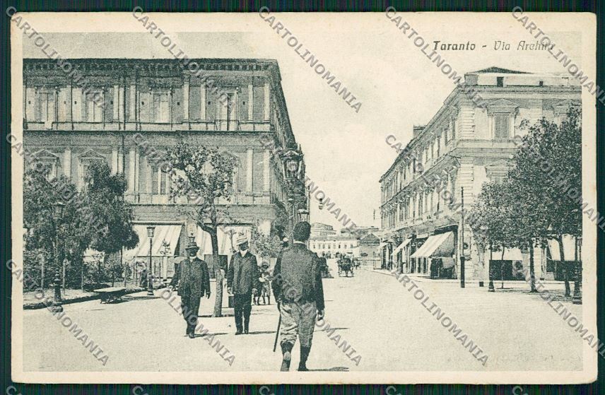 Taranto Città PIEGA cartolina QQ4978 – fronte
