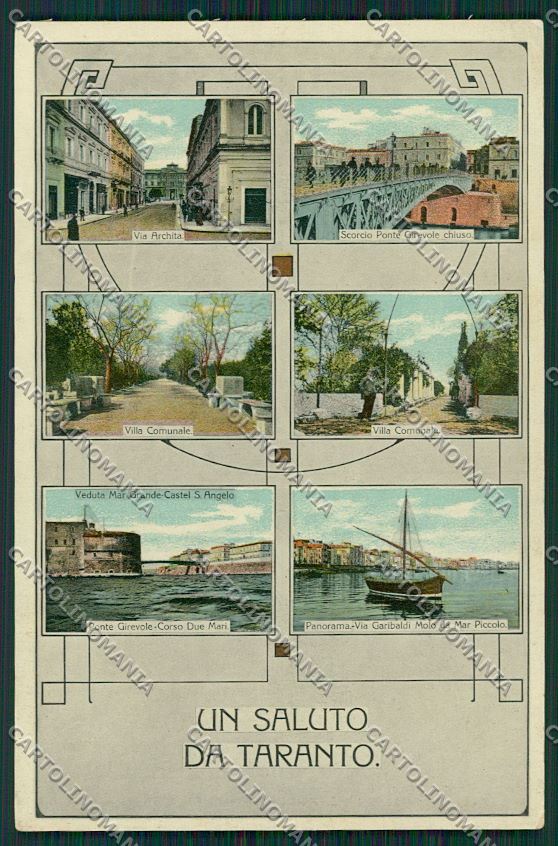 Taranto Città Saluti da cartolina QQ4997 – fronte