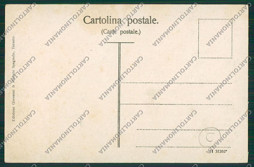 Taranto Città Saluti da cartolina QQ4997 – retro