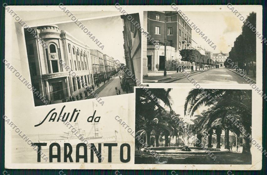 Taranto Città Saluti da PIEGA Foto cartolina QQ5007 – fronte