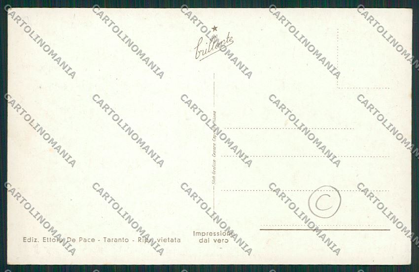 Taranto Città Foto cartolina QQ5008 – retro