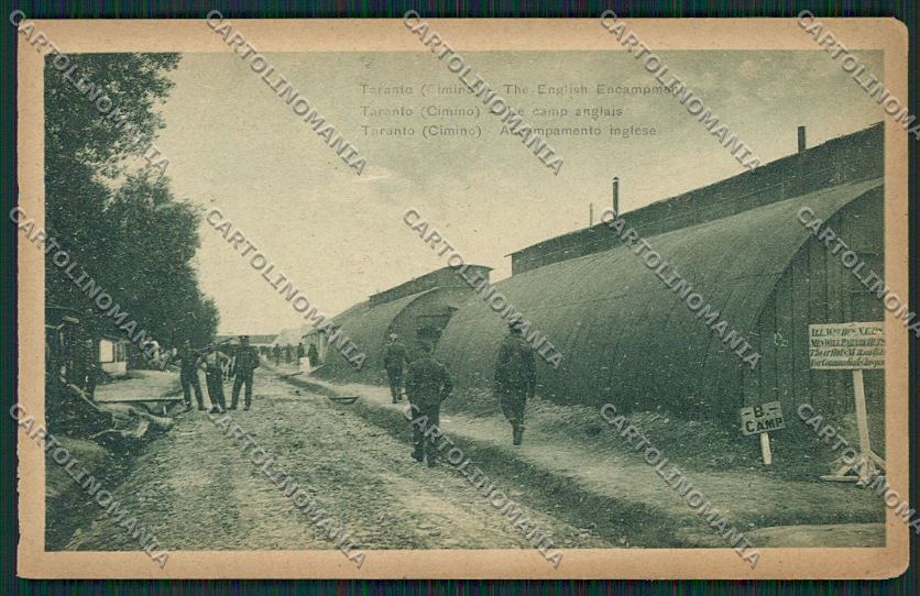 Taranto Città Militari English Soldier cartolina QQ5072 – fronte