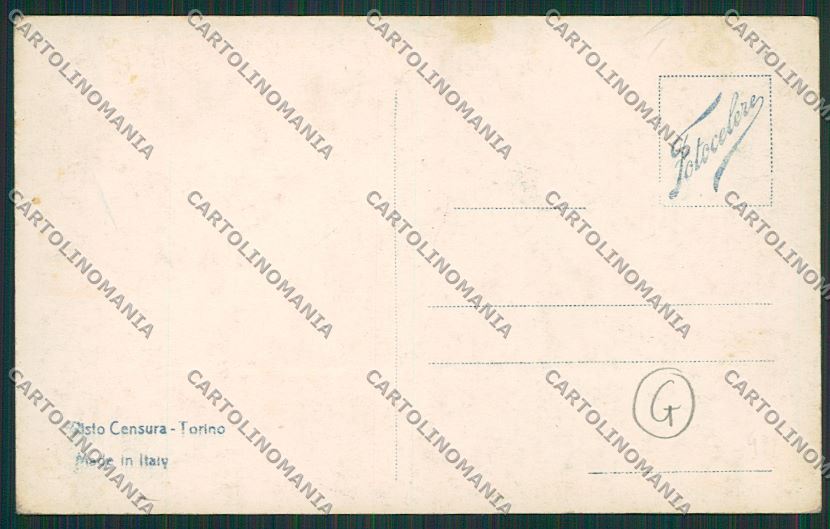 Taranto Città Saluti da Dirigibile Aviazione Foto cartolina QQ5099 – retro