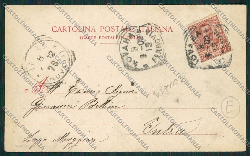 Novara città SCOLLATA cartolina QQ5144 – retro