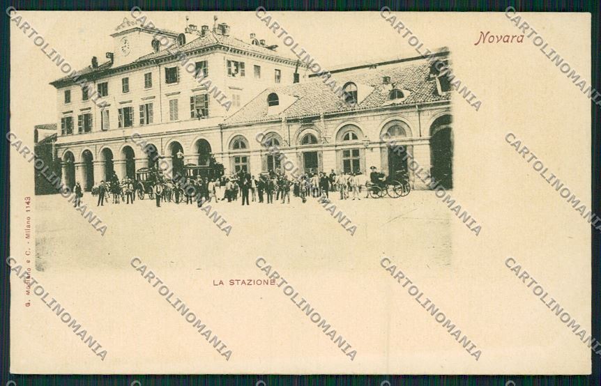 Novara città Stazione cartolina QQ5172 – fronte