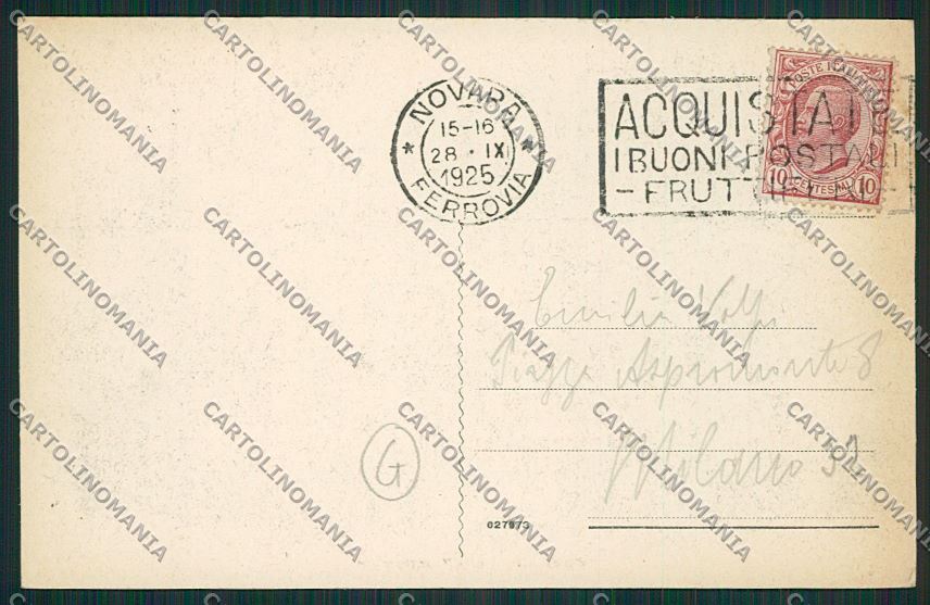 Novara città cartolina QQ5174 – retro
