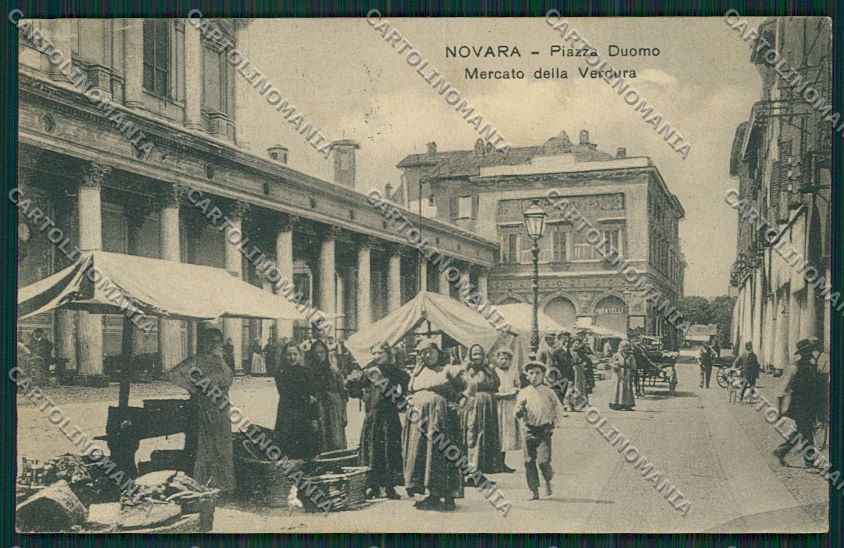 Novara città Mercato STRAPPINO cartolina QQ5182 – fronte