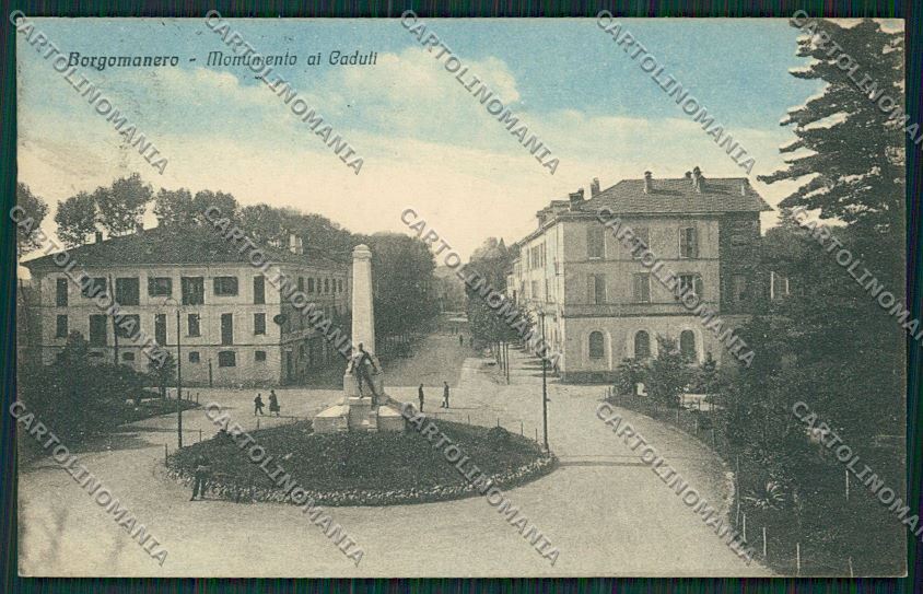 Novara Borgomanero cartolina QQ5198 – fronte