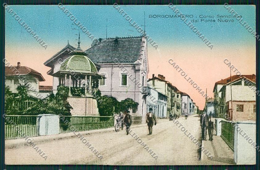 Novara Borgomanero cartolina QQ5202 – fronte