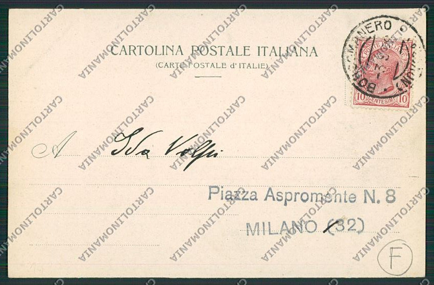 Novara Borgomanero cartolina QQ5206 – retro