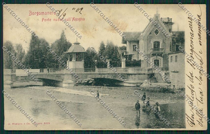 Novara Borgomanero cartolina QQ5207 – fronte