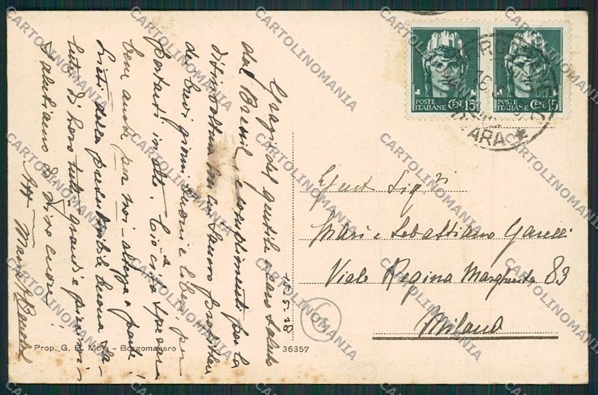 Novara Borgomanero cartolina QQ5211 – retro