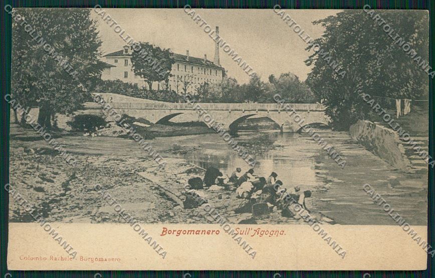 Novara Borgomanero cartolina QQ5212 – fronte