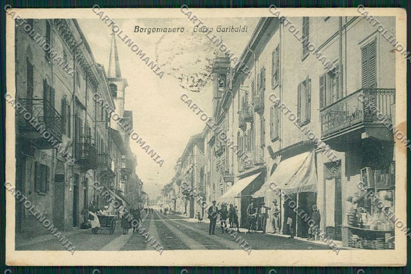 Novara Borgomanero cartolina QQ5216 – fronte