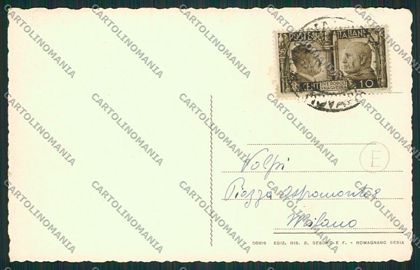 Novara Romagnano Sesia cartolina QQ5246 – retro
