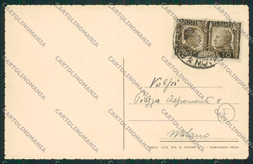 Novara Romagnano Sesia cartolina QQ5250 – retro